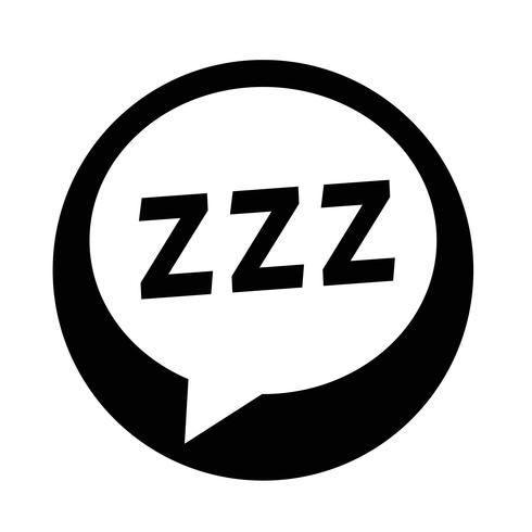 Icono de dormir vector