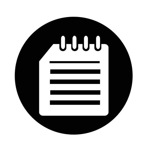 notebook icon vector