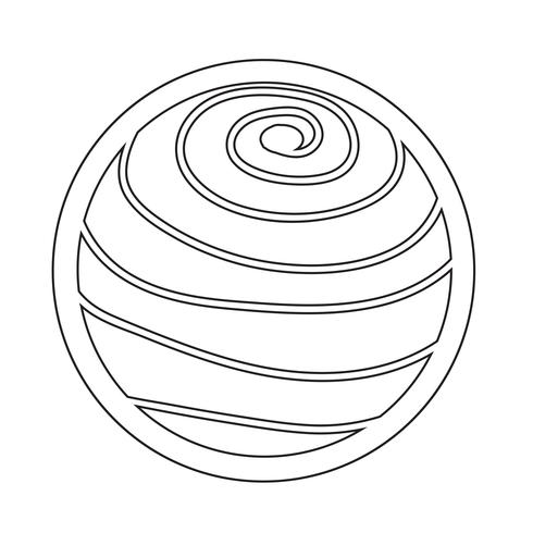 Esfera abstracta icono vector