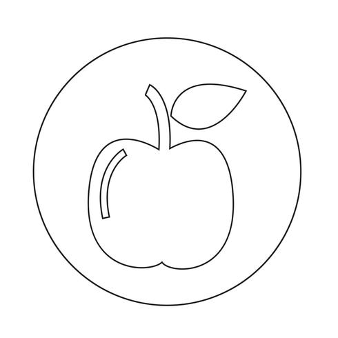 Apple icon vector