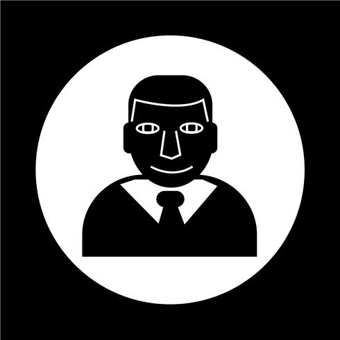 Icono de hombre de negocios vector