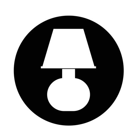 Lamp icon vector