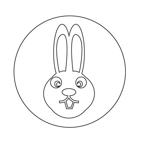 icono de conejo conejo vector