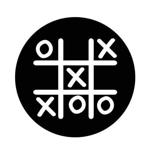 x o icon vector