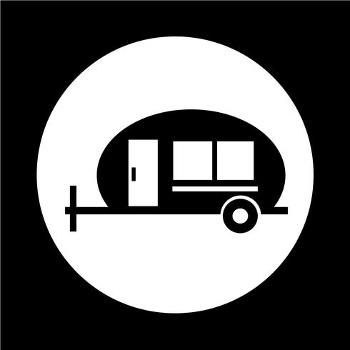  Recreation Vehicle Icon vector