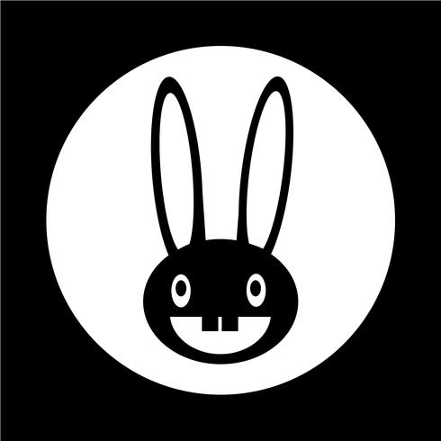 rabbit  icon vector