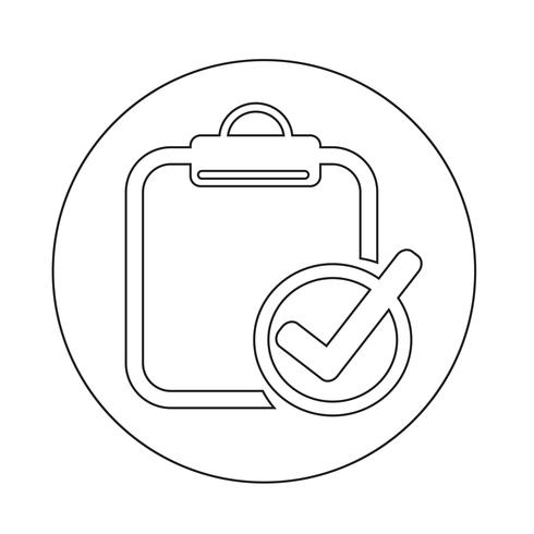 Clipboard  icon vector