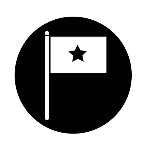 icono de bandera vector