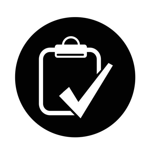 Clipboard  icon vector