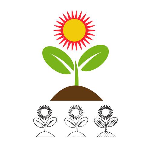 Plant icon vector