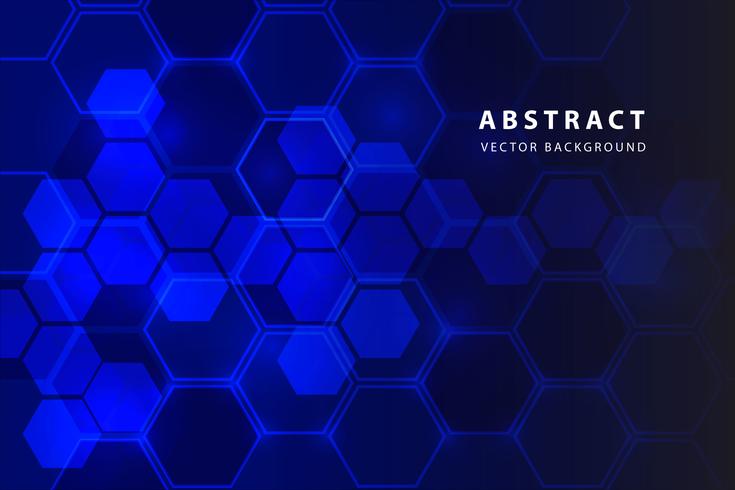 abstract hexagon background vector