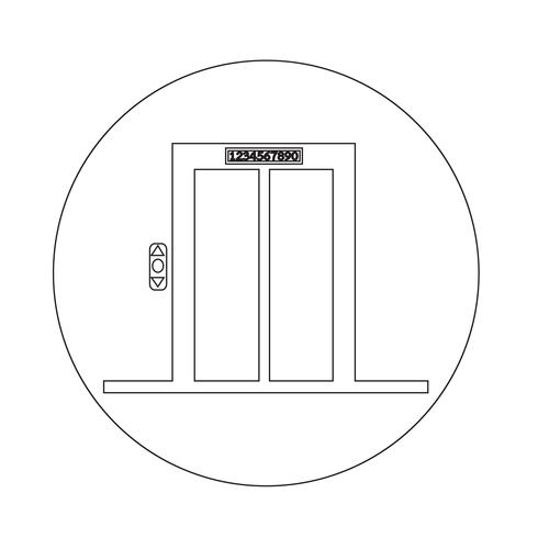 icono de ascensor vector