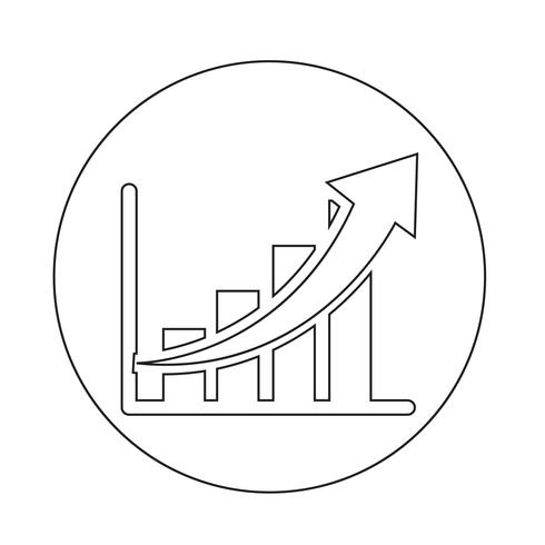 diagram graph icon vector