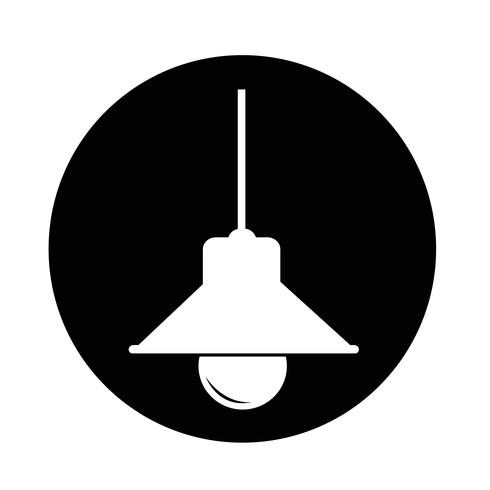 Lamp icon vector