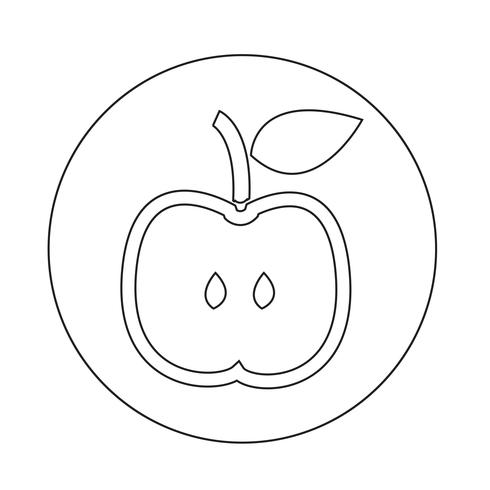 Icono de apple vector