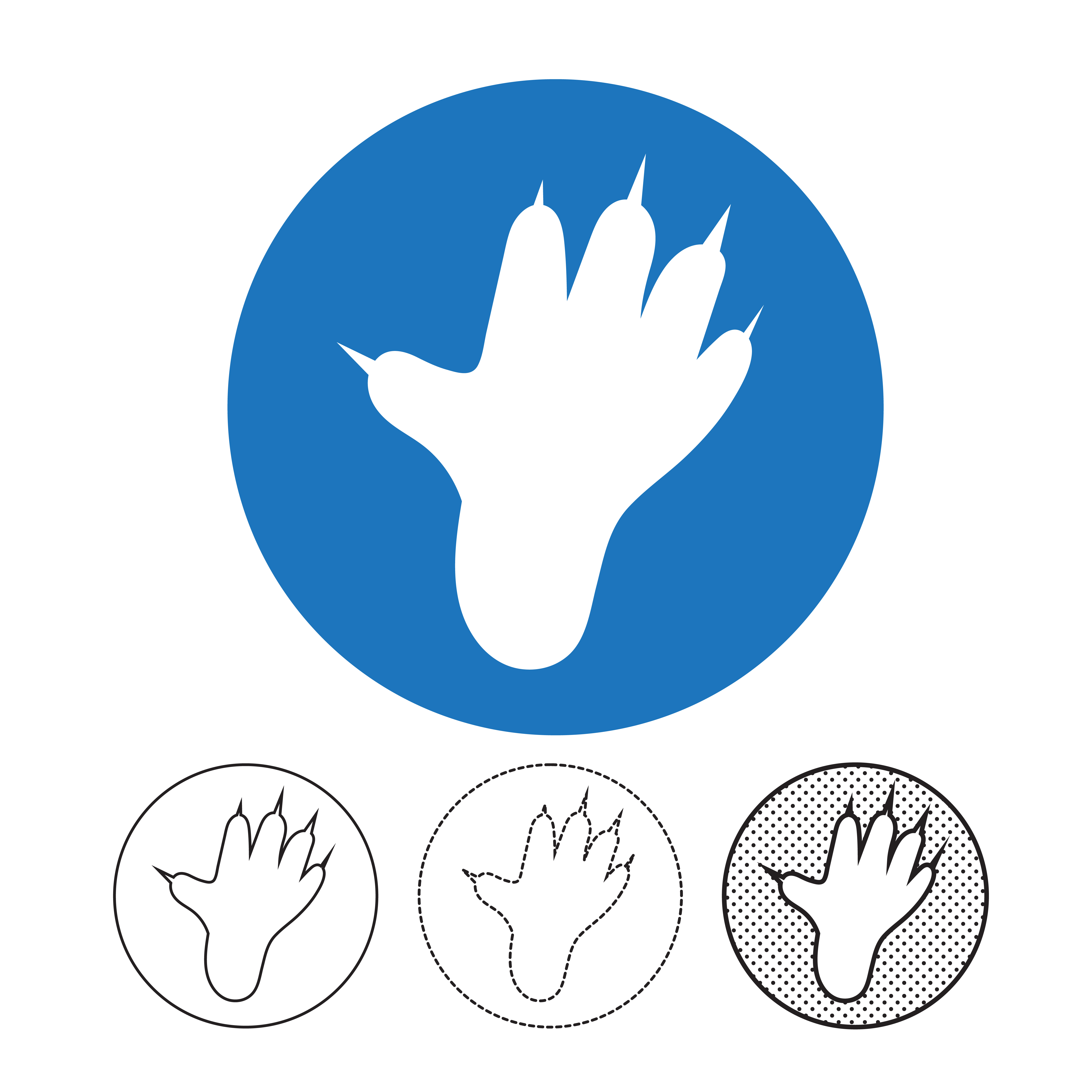 Download Animal footprint Icon Vector - Download Free Vectors, Clipart Graphics & Vector Art