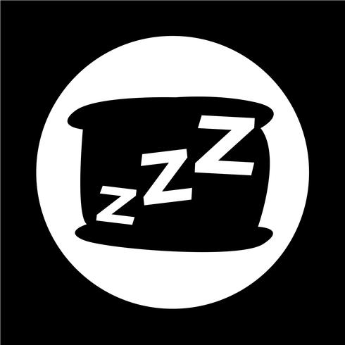 Icono de dormir vector