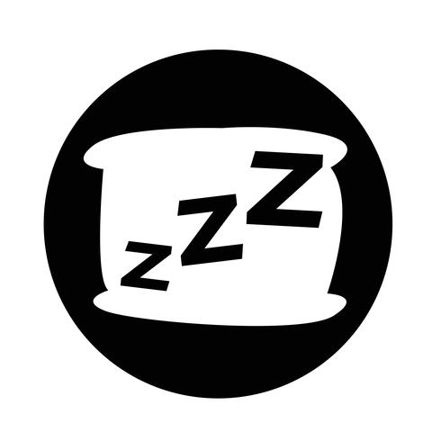 Sleeping icon vector