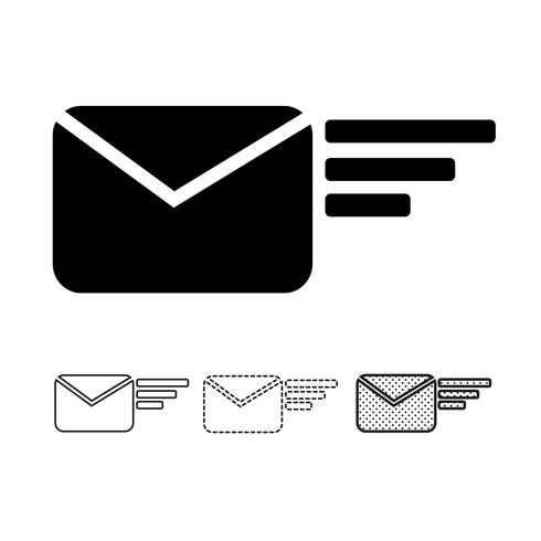 correo electrónico vector de icono de correo