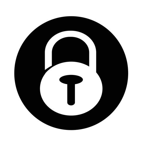 Lock security icon vector