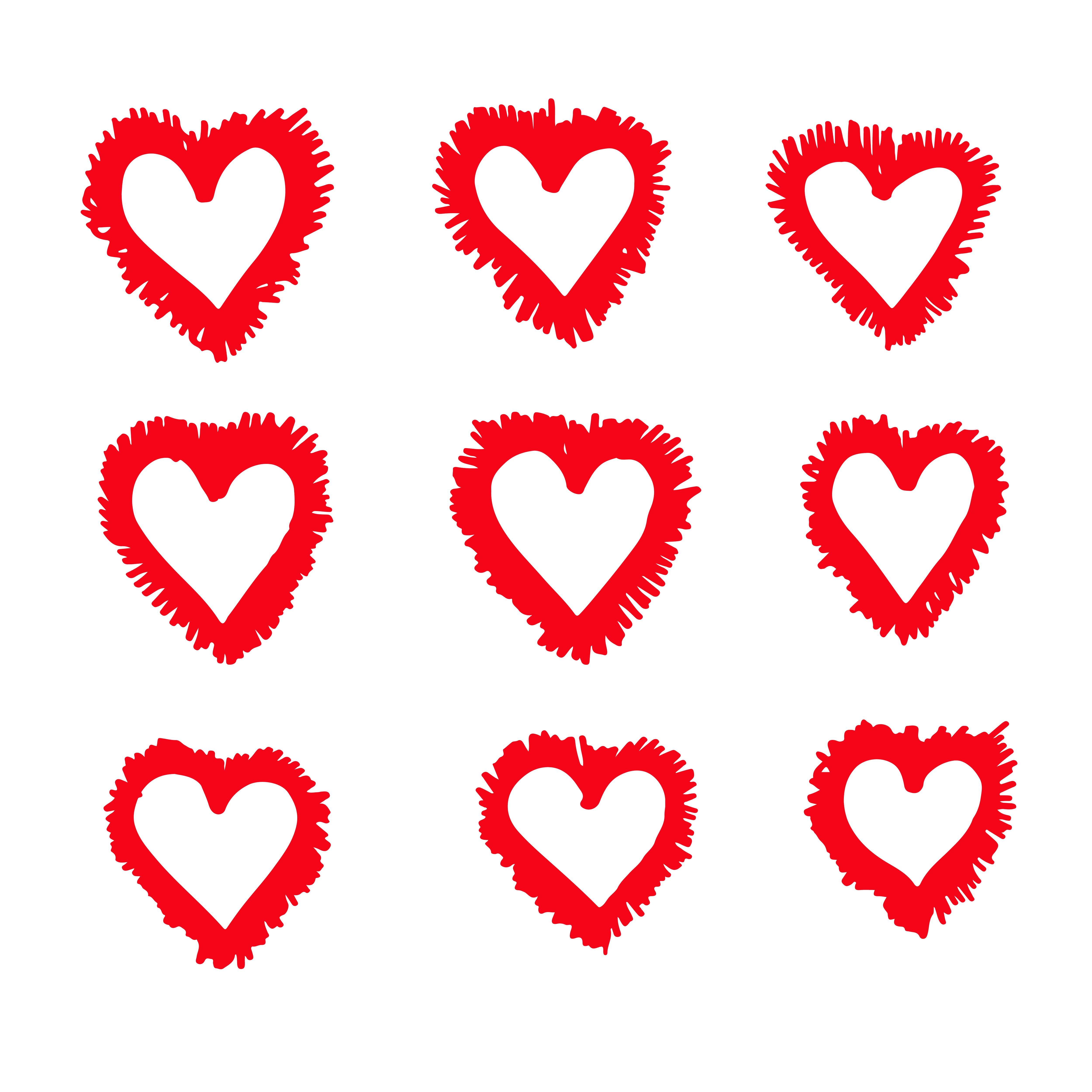 hand draw hearts icon design 571584 Vector Art at Vecteezy
