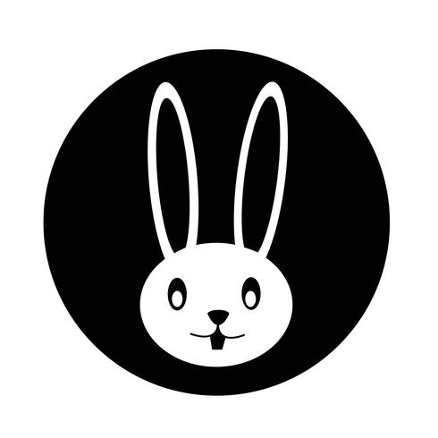 rabbit  icon vector