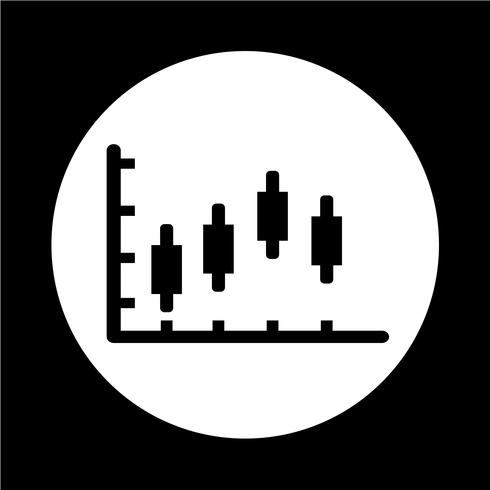 diagram graph icon vector