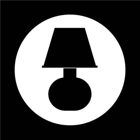 Icono de la lámpara vector