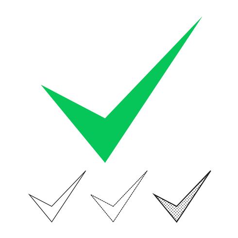 Check mark icon vector