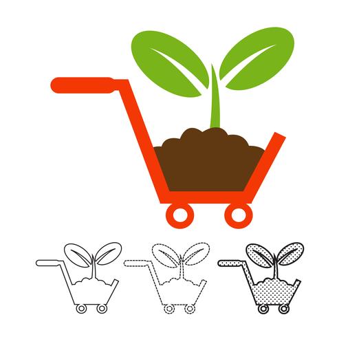 Vector icono de planta