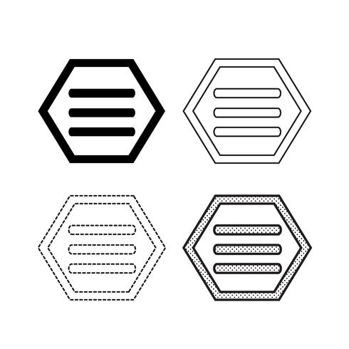 Menu icons vector