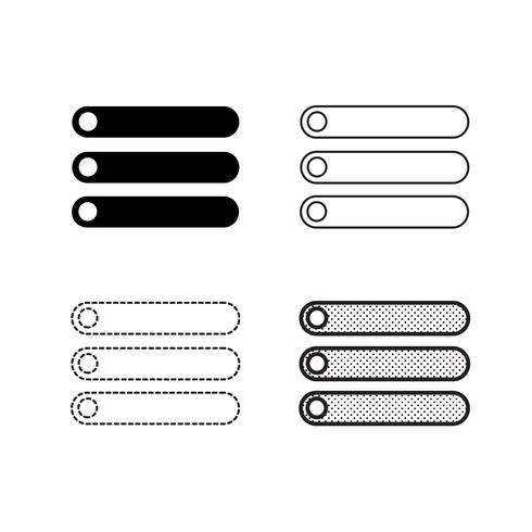 Menu icons vector