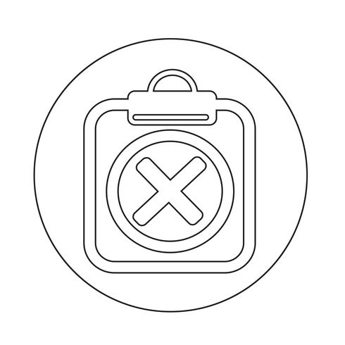 Clipboard  icon vector