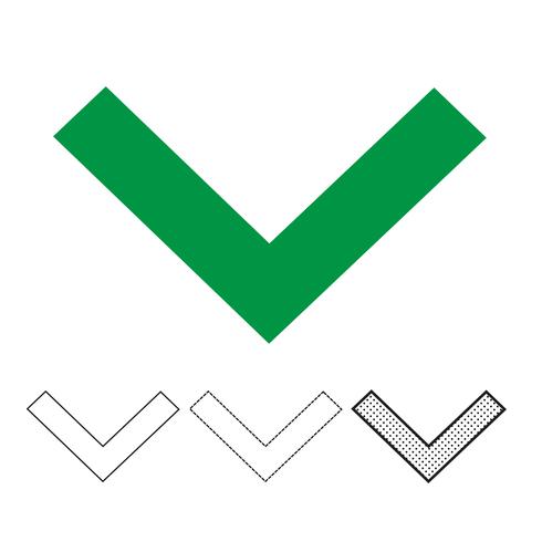 Vector icono de marca de verificación