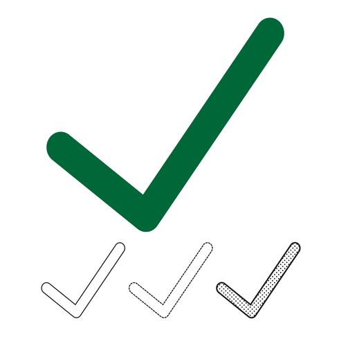 Check mark icon vector