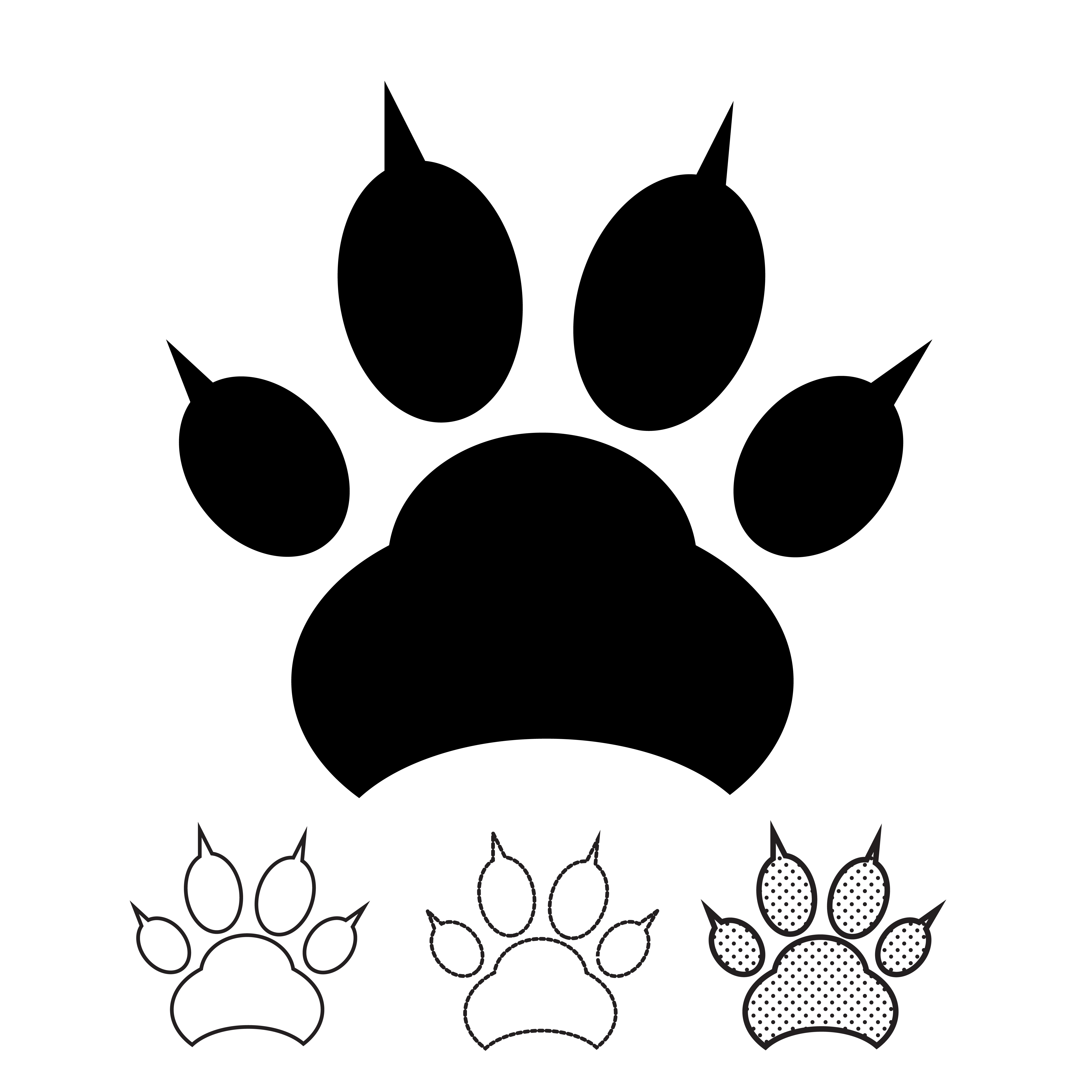 Download Animal footprint Icon Vector 571781 - Download Free Vectors, Clipart Graphics & Vector Art