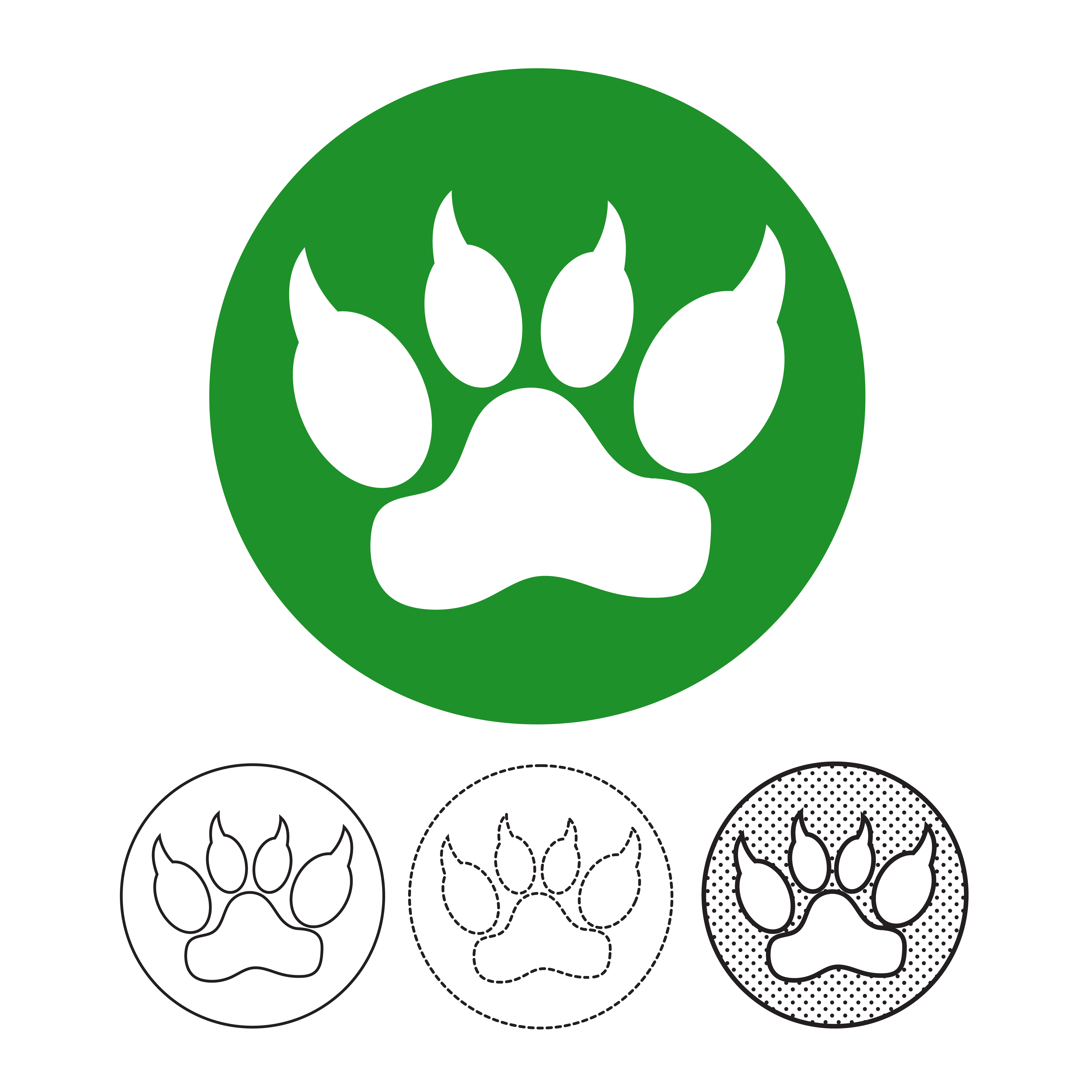 Download Animal footprint Icon Vector 571808 - Download Free Vectors, Clipart Graphics & Vector Art