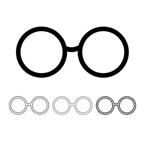 Glasses icon vector