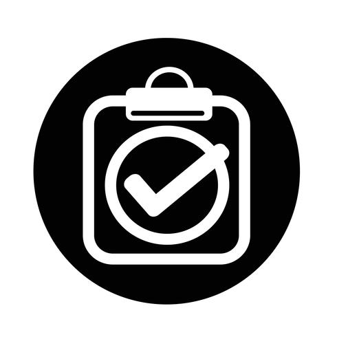 Clipboard  icon vector