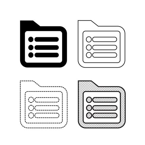 Menu icons vector