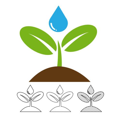 Vector icono de planta