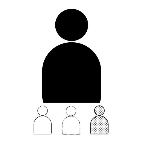 Icono de vector de personas