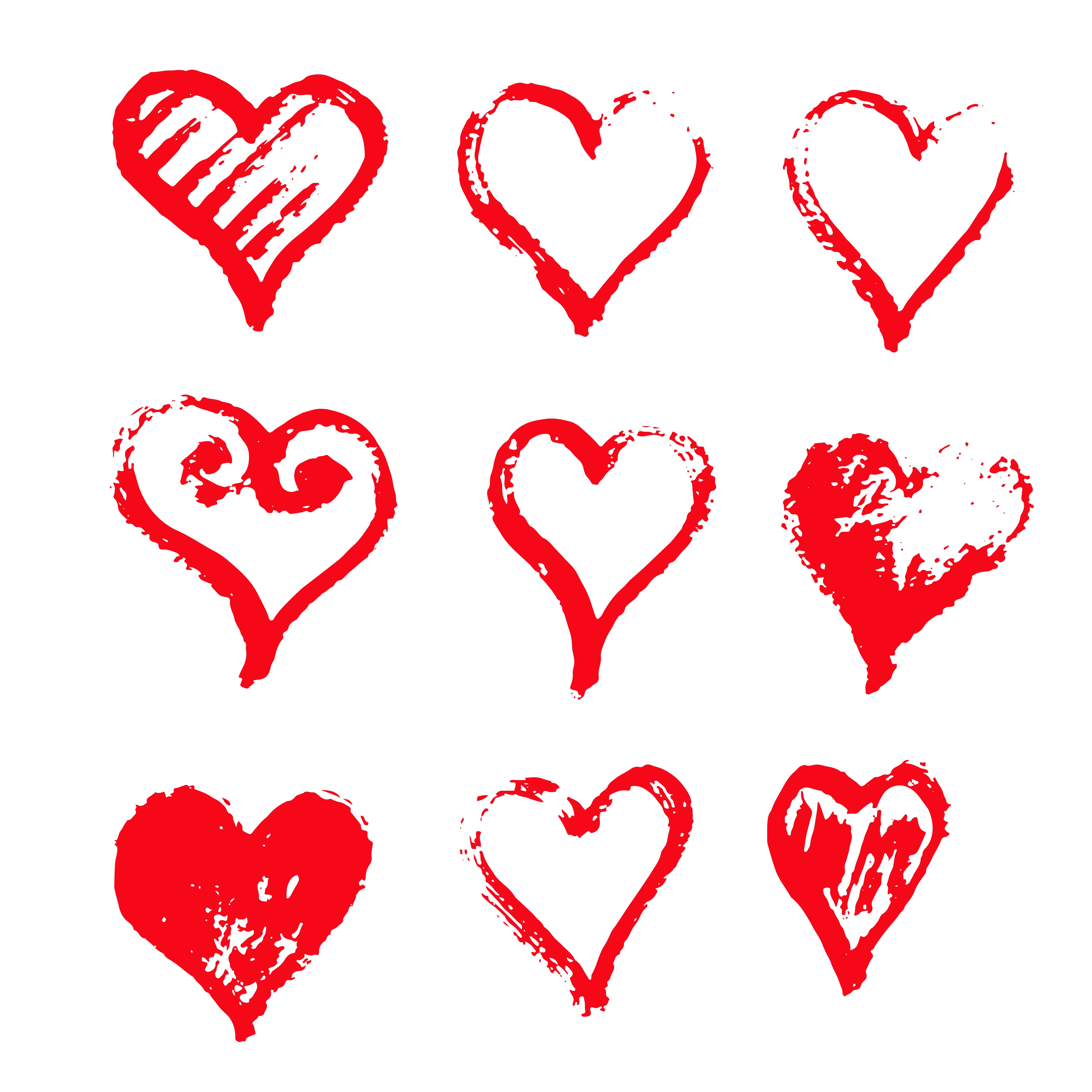 Hand Drawn Heart Icon Design 5718 Vector Art At Vecteezy