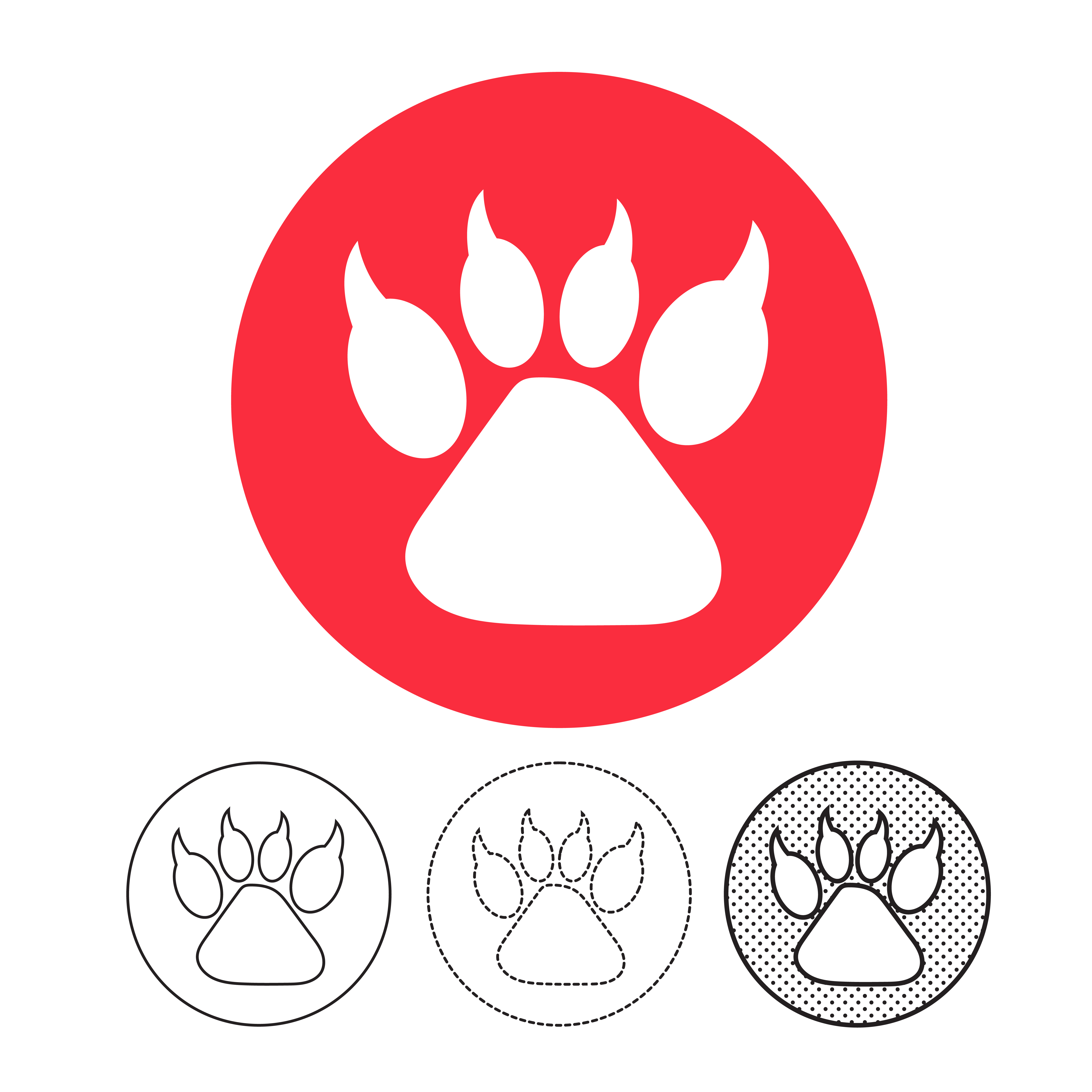 Download Animal footprint Icon Vector 571890 Vector Art at Vecteezy