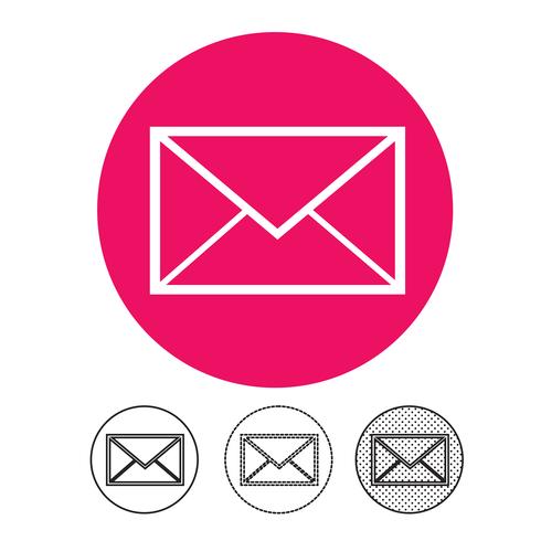 email and mail icon vector