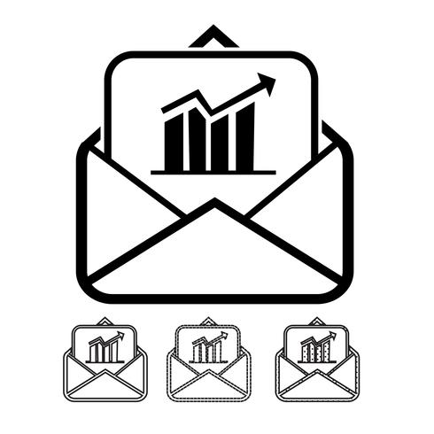 email and mail icon vector