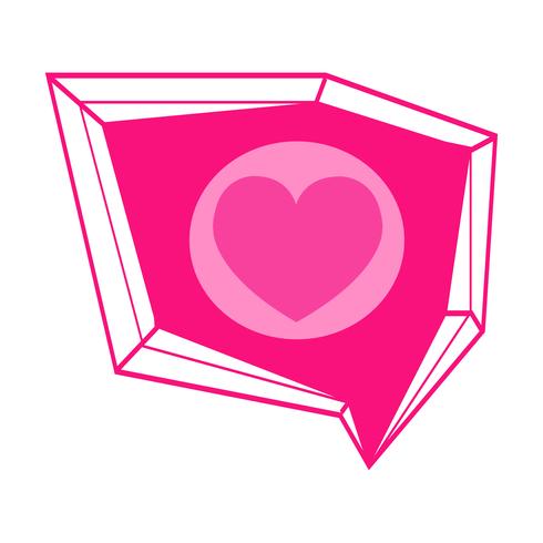 Icono del vector del corazón