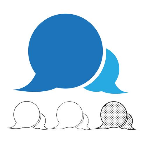  speech bubble chat vector icon