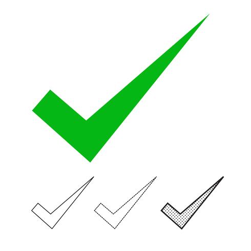 Check mark icon vector