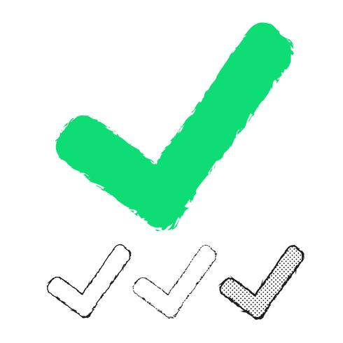 Check mark icon vector